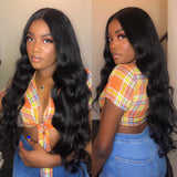4x4 Lace Wigs Body Wave Human Hair Wigs With Baby Hair